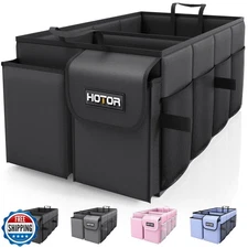 HOTOR Trunk Organizer - Car Organizer, Foldable Trunk organizer for SUVs and 