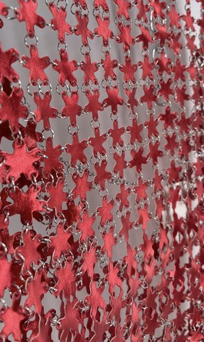 Urban outfitters Red Metallic Chainmail Slip Mini Dress Strappy Party ...