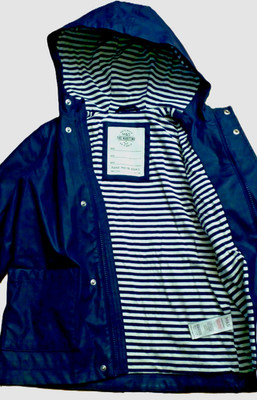 M&S Originals Marineblau - Mädchen Jacke - Kapuze, robustes Polyurethan außen.