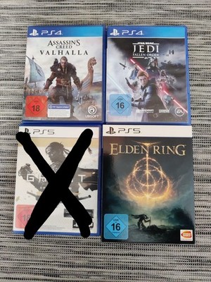 PS4 / PS5 Spiele - Elden Ring, Ghost Of Tsushima, Jedi Fallen Order, AC Valhalla