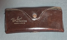 Vintage Ray-Ban for Driving Bausch  Lomb Hard Leather Case Brown.