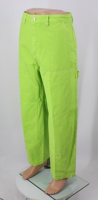 STUSSY HERREN HOSE CARGO WORKWEAR GR 34 NEONGRÜN IB