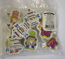 Oriental Trading 91123 Robot Eraser Stationery Kids School Erasers Pack of 24