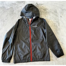 Columbia Kid's Unisex Switchback II Waterproof Jacket Black Youth Medium 10-12 