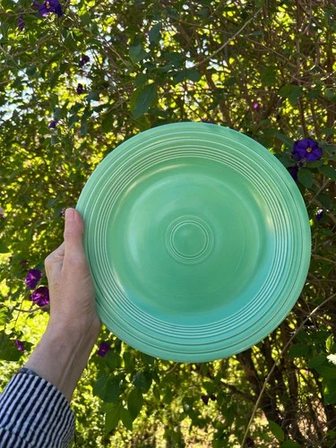 Vintage Fiesta Ware Original Light Green  Dinner Plate Genuine HLC 10.5 inch
