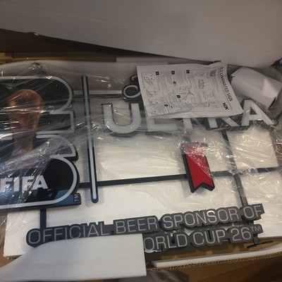 Michelob Ultra World Cup Messi LED Beer Bar Sign Light Neon 36x23 FIFA 2026