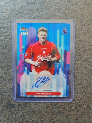 John Arne Riise Auto 69/99 Topps Finest Premier League 2026 Liverpool FC