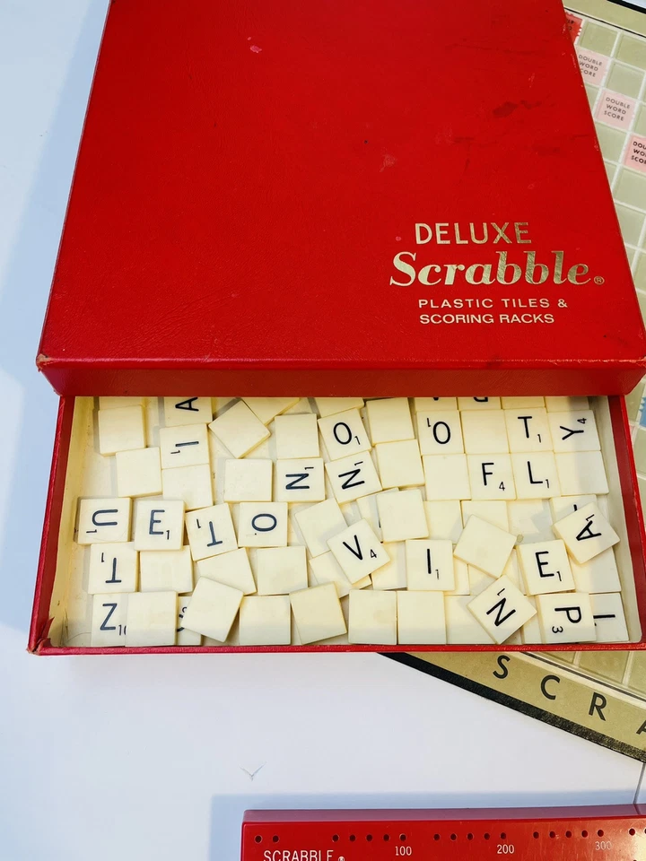 1967 Scrabble Deluxe Edition No 71 Selchow & Righter *missing 1 Tile  Orig. Box - Image 3 of 4