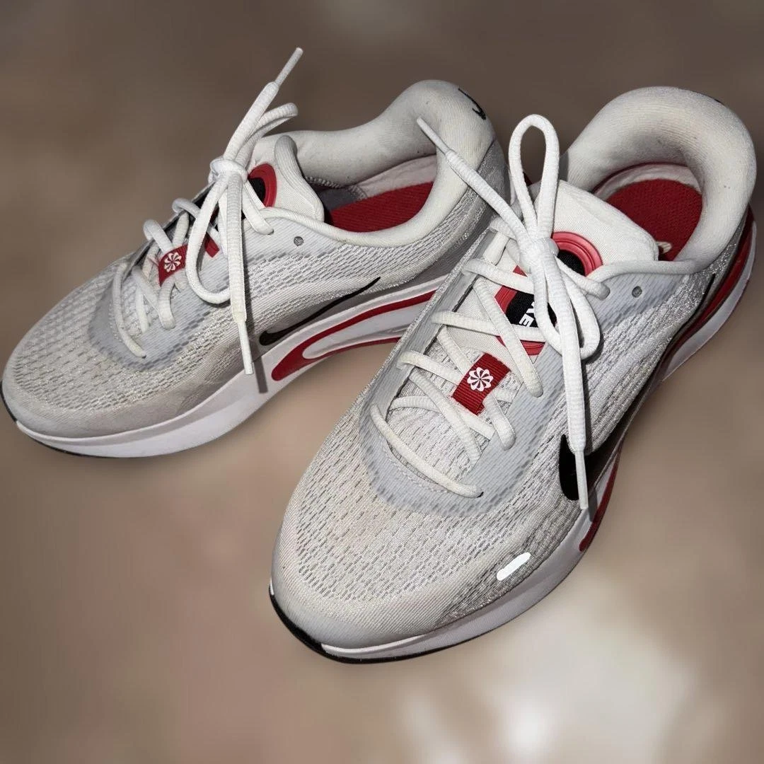 Nike Sneakers Uomo Maglia Bianco Rosso Usate Taglia 7 5 US