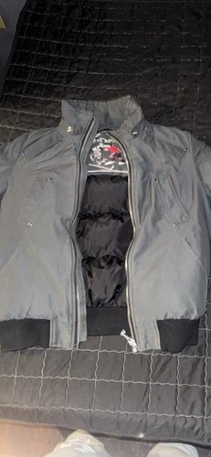 Moose Knuckles Men's Gray Full Zip Bomber Jacket Size M image 2