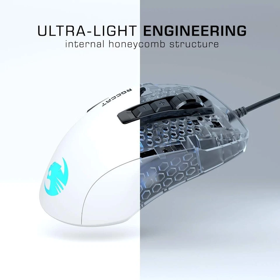 Roccat Kone Pure Ultra - Light Ergonomic Gaming Mouse (16000 Dpi Optical Sensor - Immagine 3 di 4