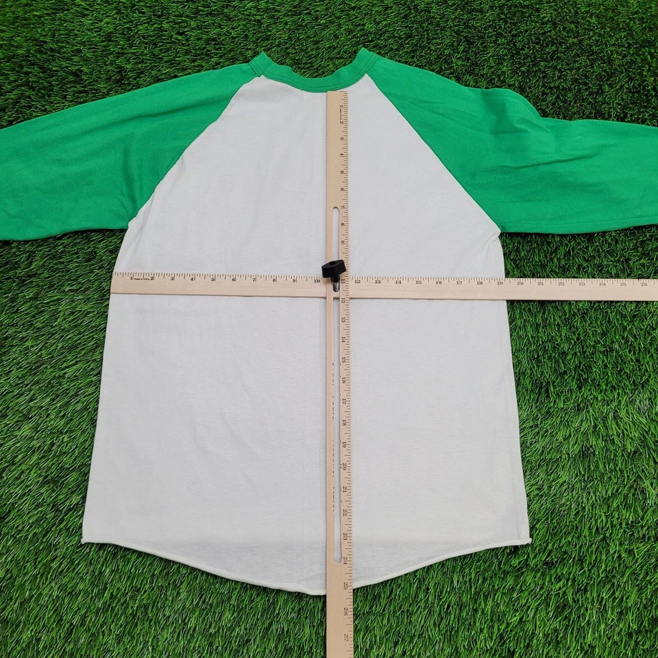 Vintage 90s MOD Colorbock Raglan Shirt Women Large 19x25 USA - Image 4 of 4