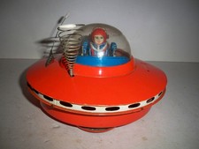 1950's KO Toys Japan Flying Saucer w/Space Pilot Motor Works