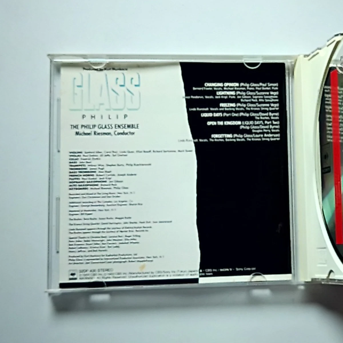 Philip Glass – Songs From Liquid Days (CD, 1986) Japan 32DP 435