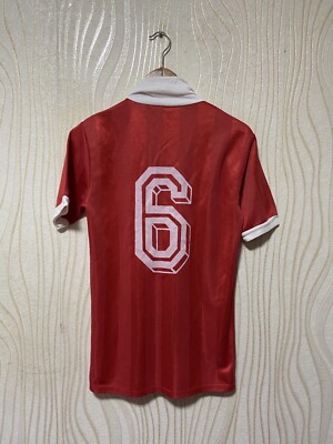 1980s 1990s UHLSPORT FOOTBALL SHIRT SOCCER JERSEY sz M MEN RED #6