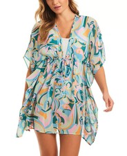 Jessica Simpson Women's Basic Swim Suit Cover Up - Long Cover Up With Drawstring Waist