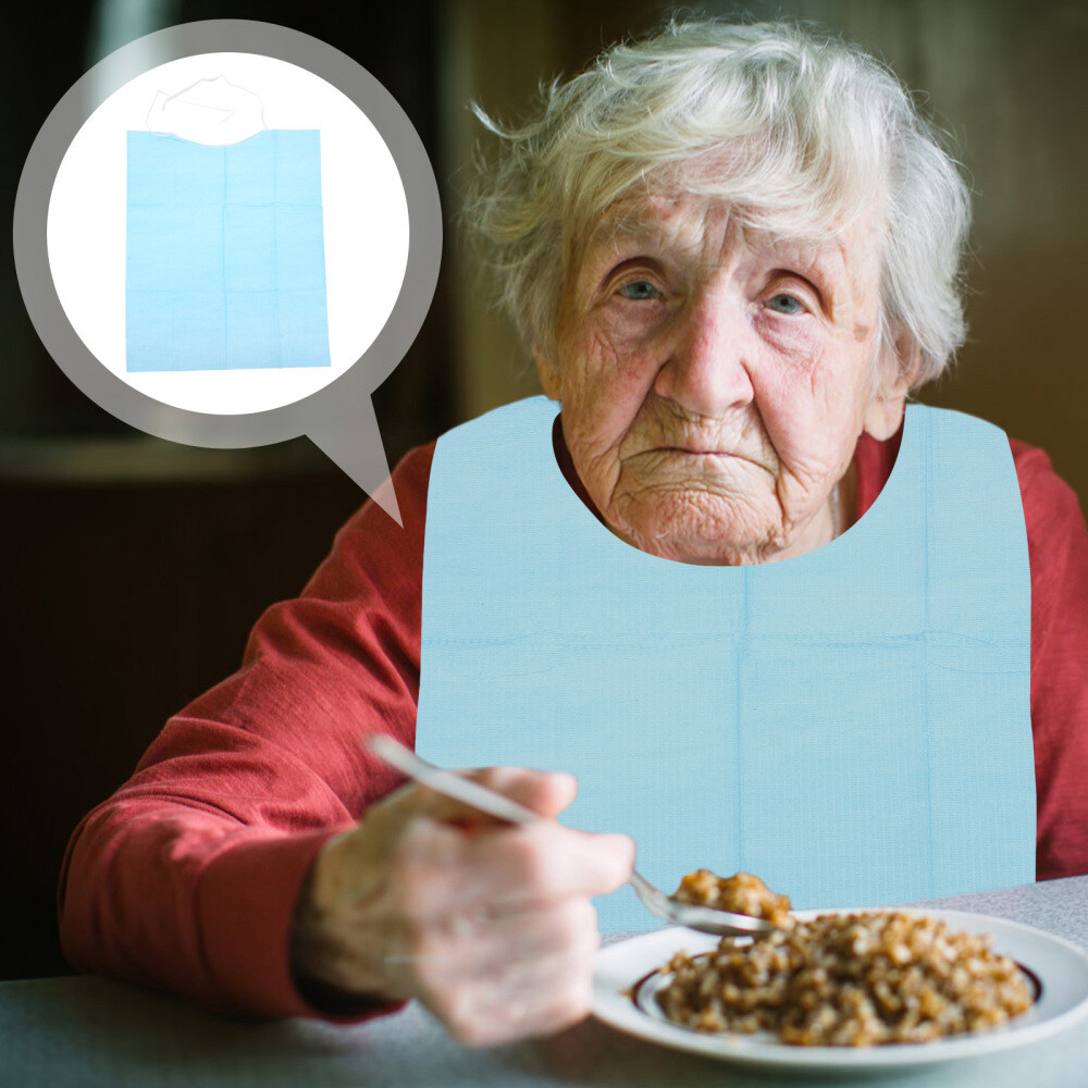 adult eating bibs Adult Bibs for Men Disposable Bibs for Elderly Adult