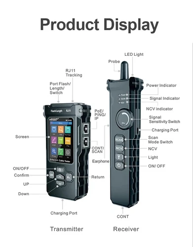Network Cable Tester 、PING test/IP scan/network port speed Cable Tracker tool - Picture 22 of 24