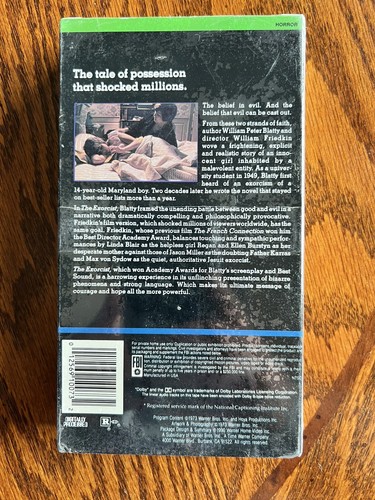 Rare Factory sealed The Exorcist (VHS Tape, 1995) - Picture 2 of 3