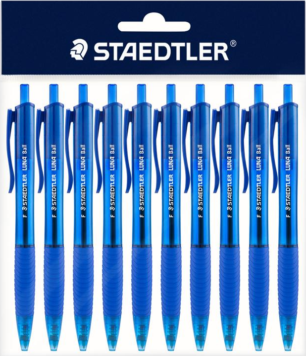 Staedtler Ball Pen Staedtler Blue Pen 10 X STAEDTLER Luna Rite
