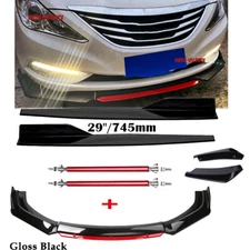 Front Bumper Lip Spoiler Splitter Rear Lip Side Skirt For Hyundai Sonata Bod Kit