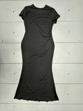 Shein Black Short Sleeve Bodycon Dress Womens Size Medium