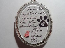 MEMORIAL DOG YOU TOUCHED MY HEART WHILE YOU WERE HERE LOCKET-HIGH QUALITY