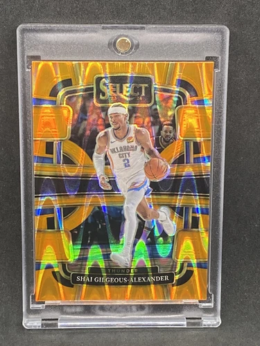 SHAI GILGEOUS-ALEXANDER RARE ORANGE WAVE REFRACTOR INVESTMENT CARD PANINI MINT