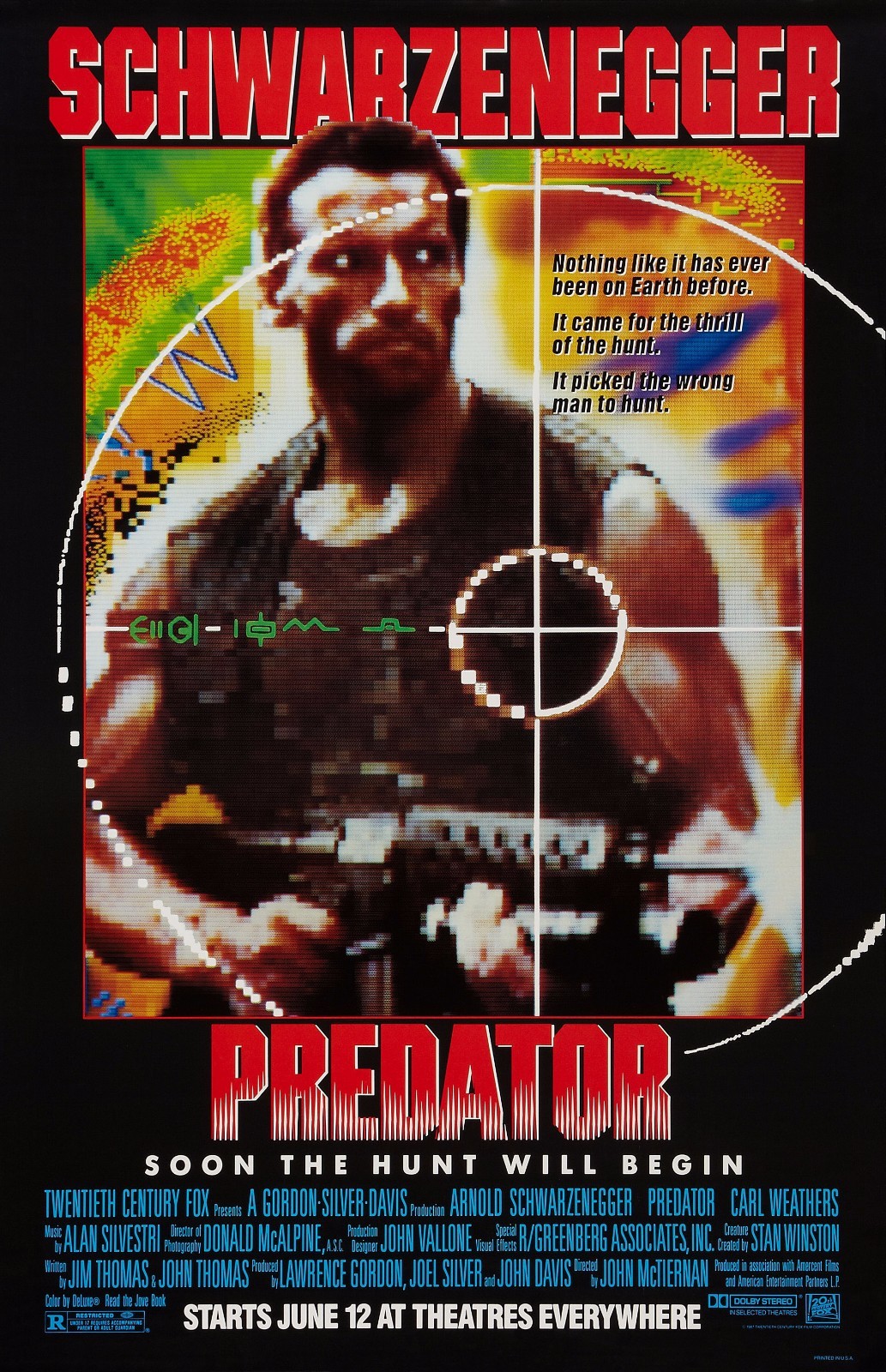 PREDATOR Movie Poster Horror Sci Fi