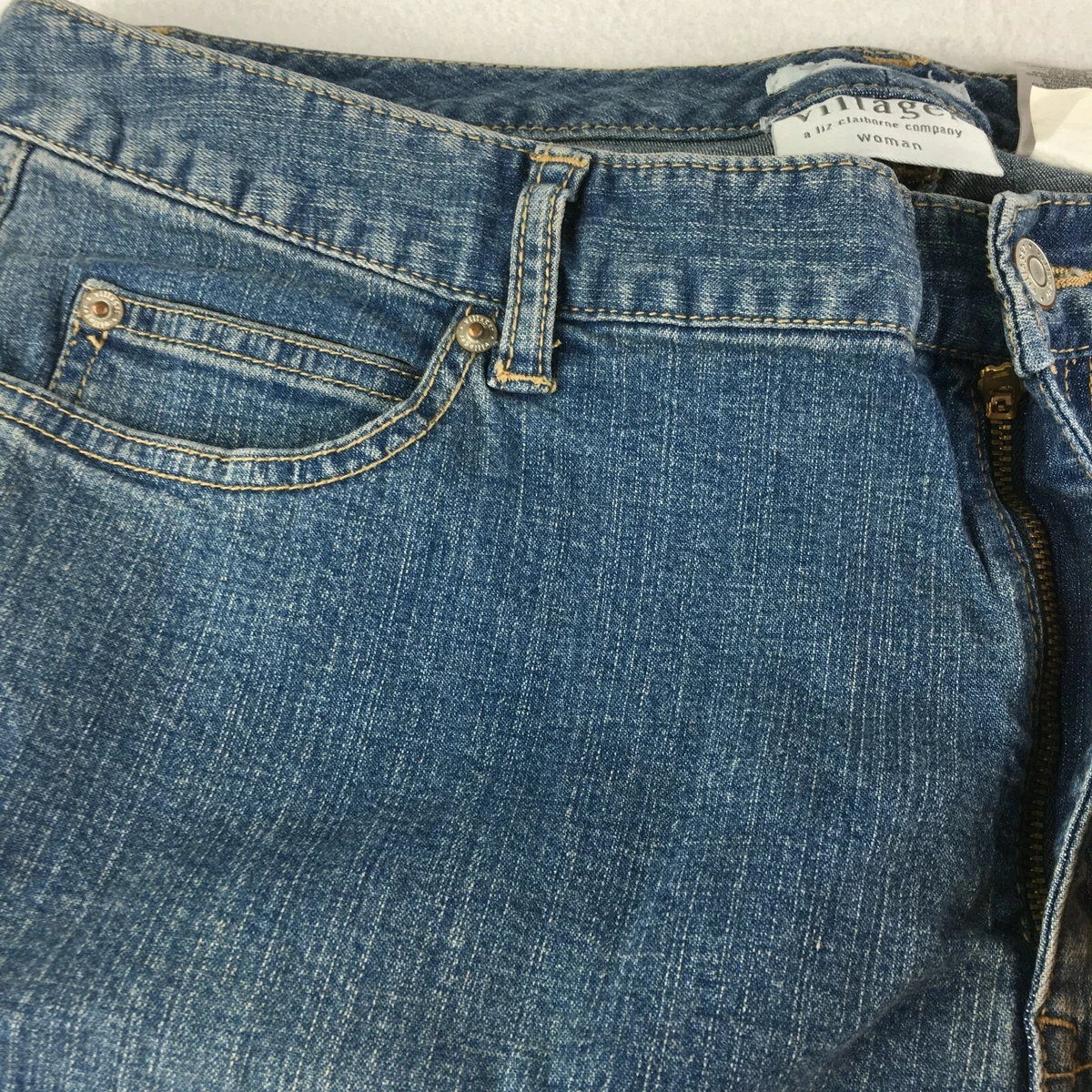 Villager Liz Claiborne Plus Size Jeans Womens 16W Straight Denim