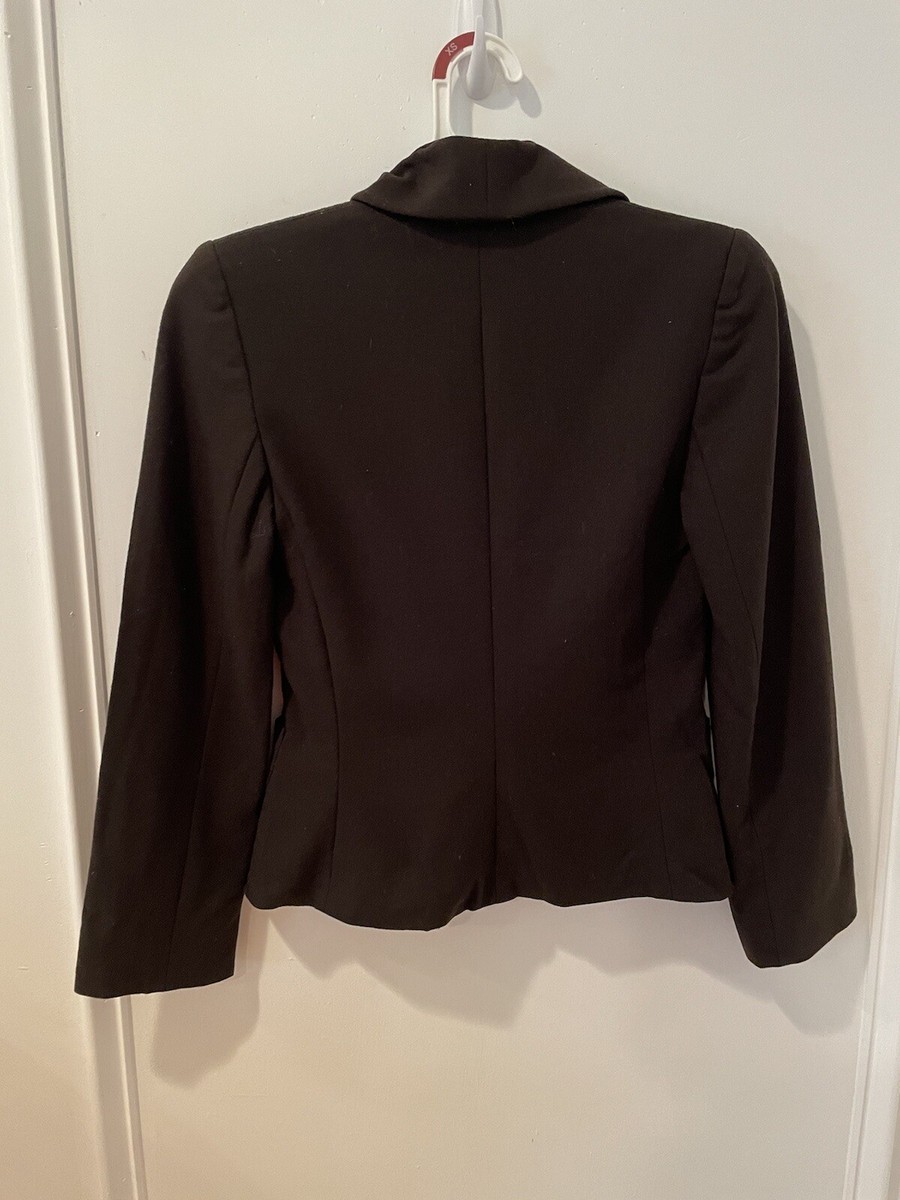 Vintage Emporio Armani Women Wool Suit Jacket Size 2 Brown