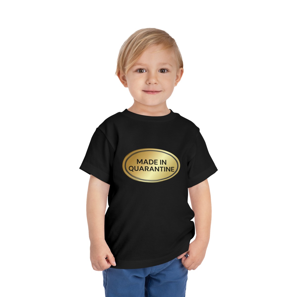 Funny Kids T-Shirt Made in Quarantine Pandemic Baby Sticker T 