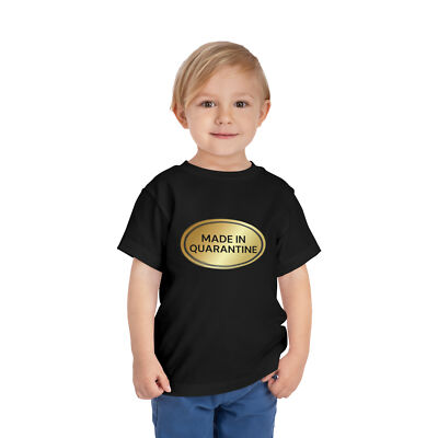 Funny Kids T-Shirt Made in Quarantine Pandemic Baby Sticker T