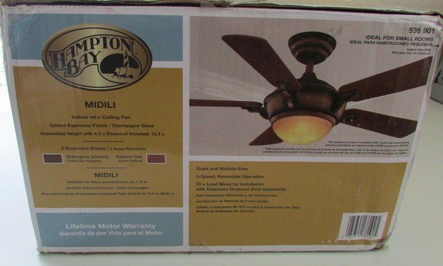 Hampton Bay Ceiling Fan Led Light Replacement / Light Bulb Size For