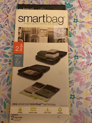 Smartbag Airtight Space Saving Bag Large 17.75''x 23.6'' Travel Zippered Closure