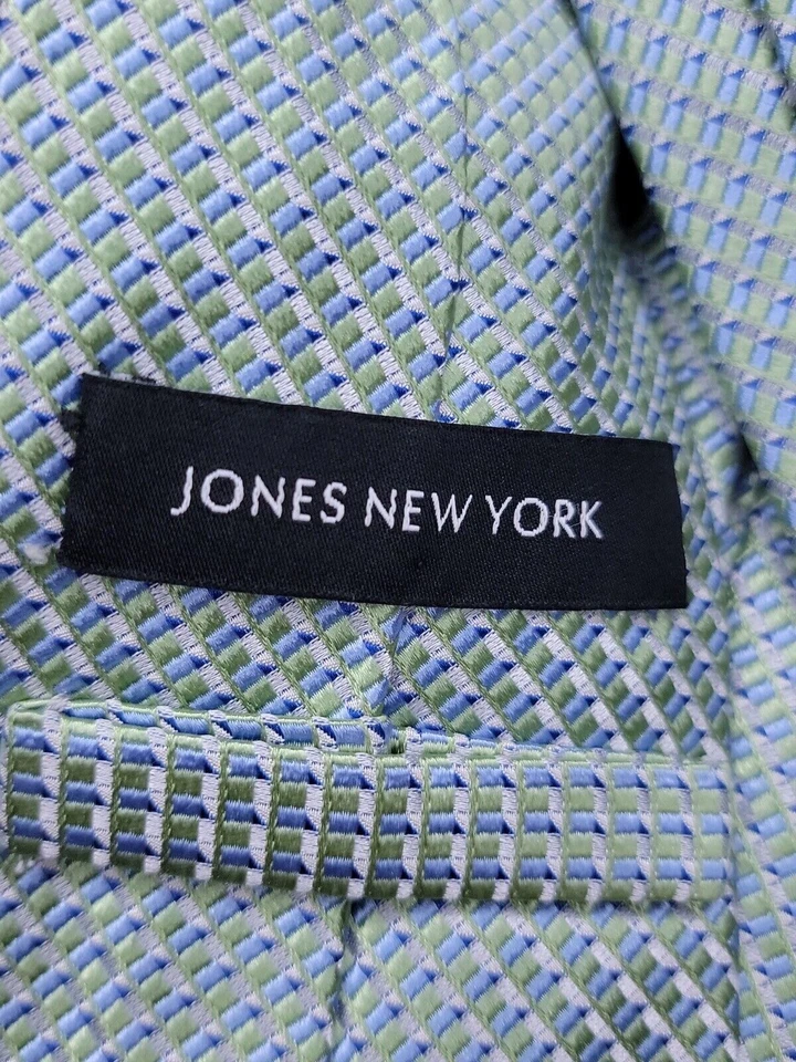 Jones New York мужской официальный галстук 58 «Lx3.5» W зеленый/синий галстук - Изображение 3 из 4