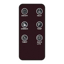 WF36BCFW Replaced Remote for Greystone RV Electric Fireplace Heater F2655T
