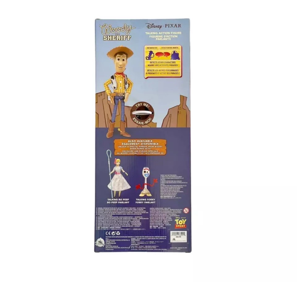 Toy Story Sheriff Woody Doll Action Figure 15in Talking Pull String Toy
