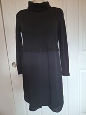 Madewell Timelapse Turtleneck Dress Women Med Wool Alpaca Blend Black Knit NWT