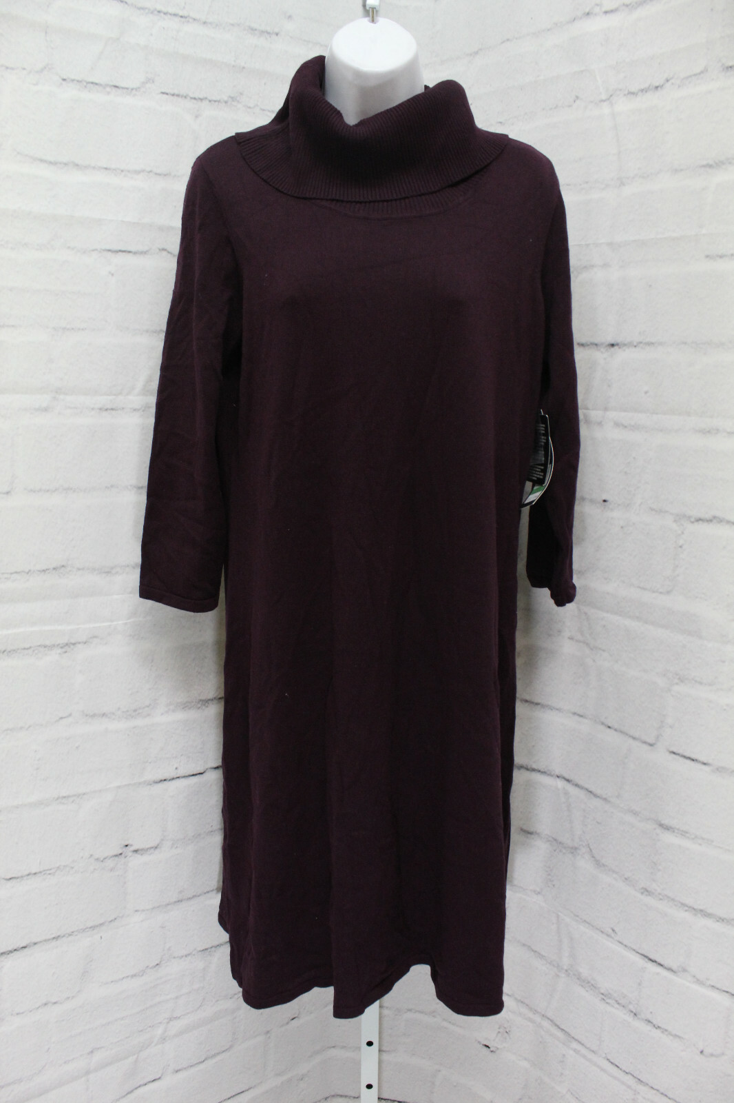 Nine West Turtleneck Long Sleeve Dress 