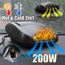 360  200W Portable Ceramic Car Heater 12V DC Plug In Vehicle Heating Cooling Fan