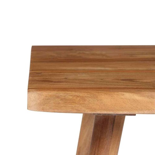 NNEVL Writing Table Solid Acacia Wood 110x50x76 cm - Picture 10 of 11