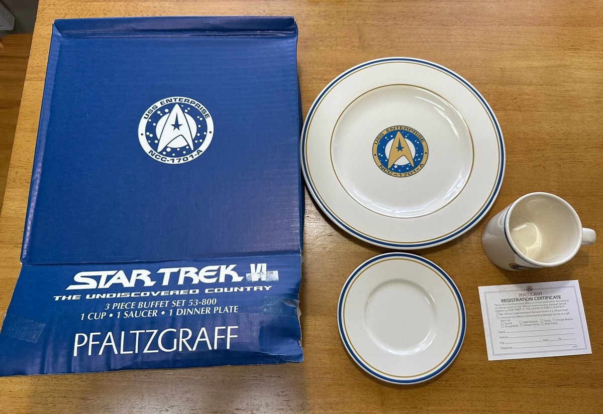 1993 Star Trek VI Pfaltzgraff 53-800 3 - Piece Buffet Set: Cup