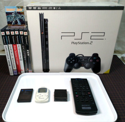 SONY PS2 Slim Console SCPH-70000 Black Playstation2 Japan Release