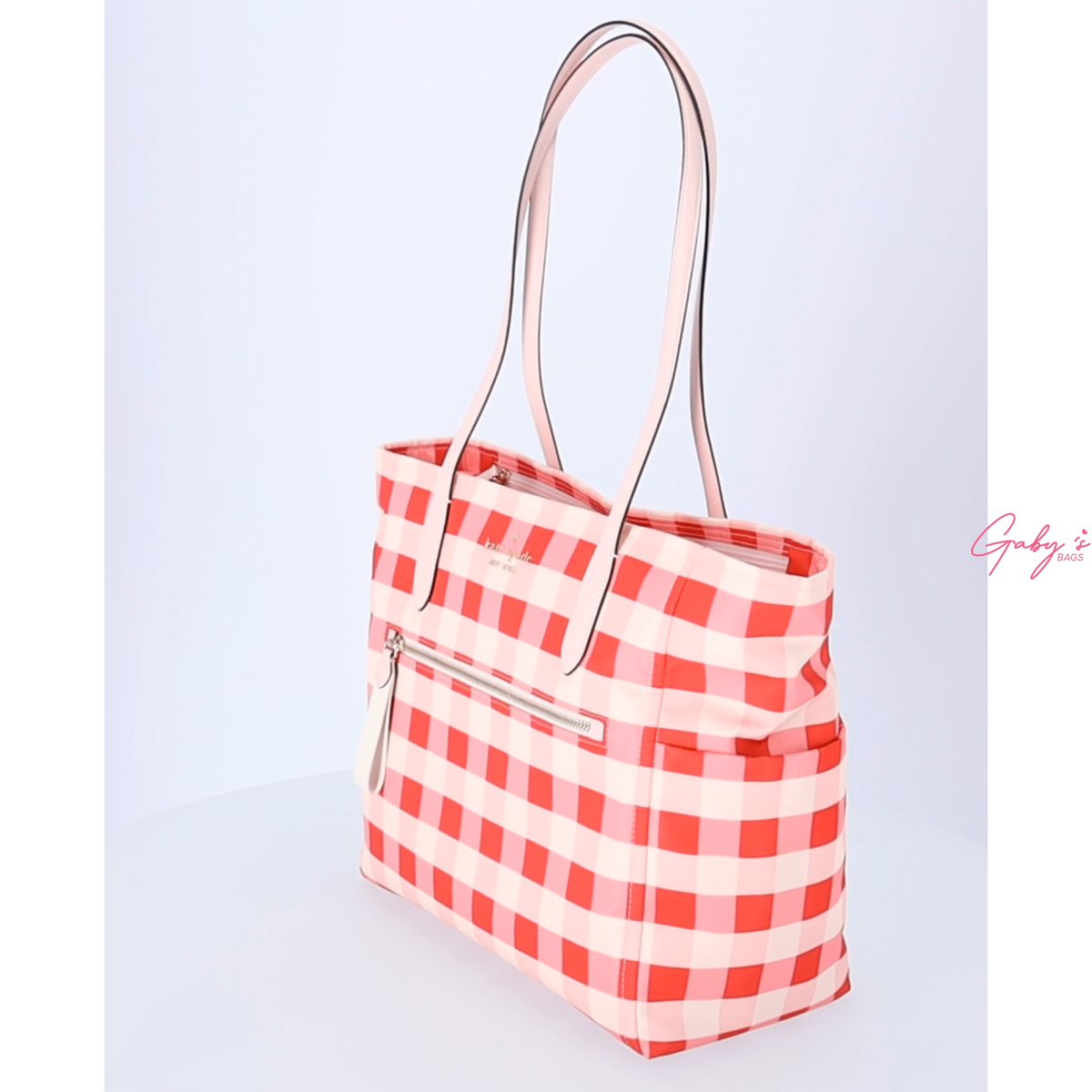 Kate Spade Chelsea The Better Nylon Large Tote Gingham Check Kate Spade Chelsea The Better Nylon Large Tote Gingham Check