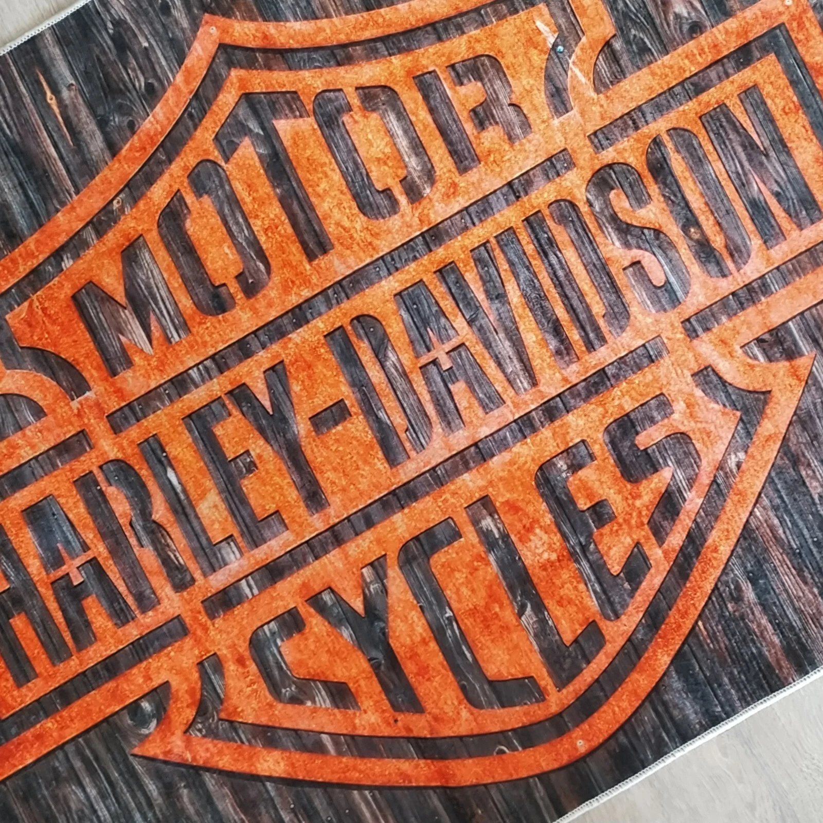 Harley Legend Rug for Man Cave and Garage Floor