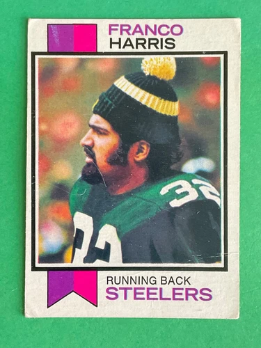 Franco Harris 1973 Topps Rookie Football Card #89- Pittsburgh Steelers HOF RC