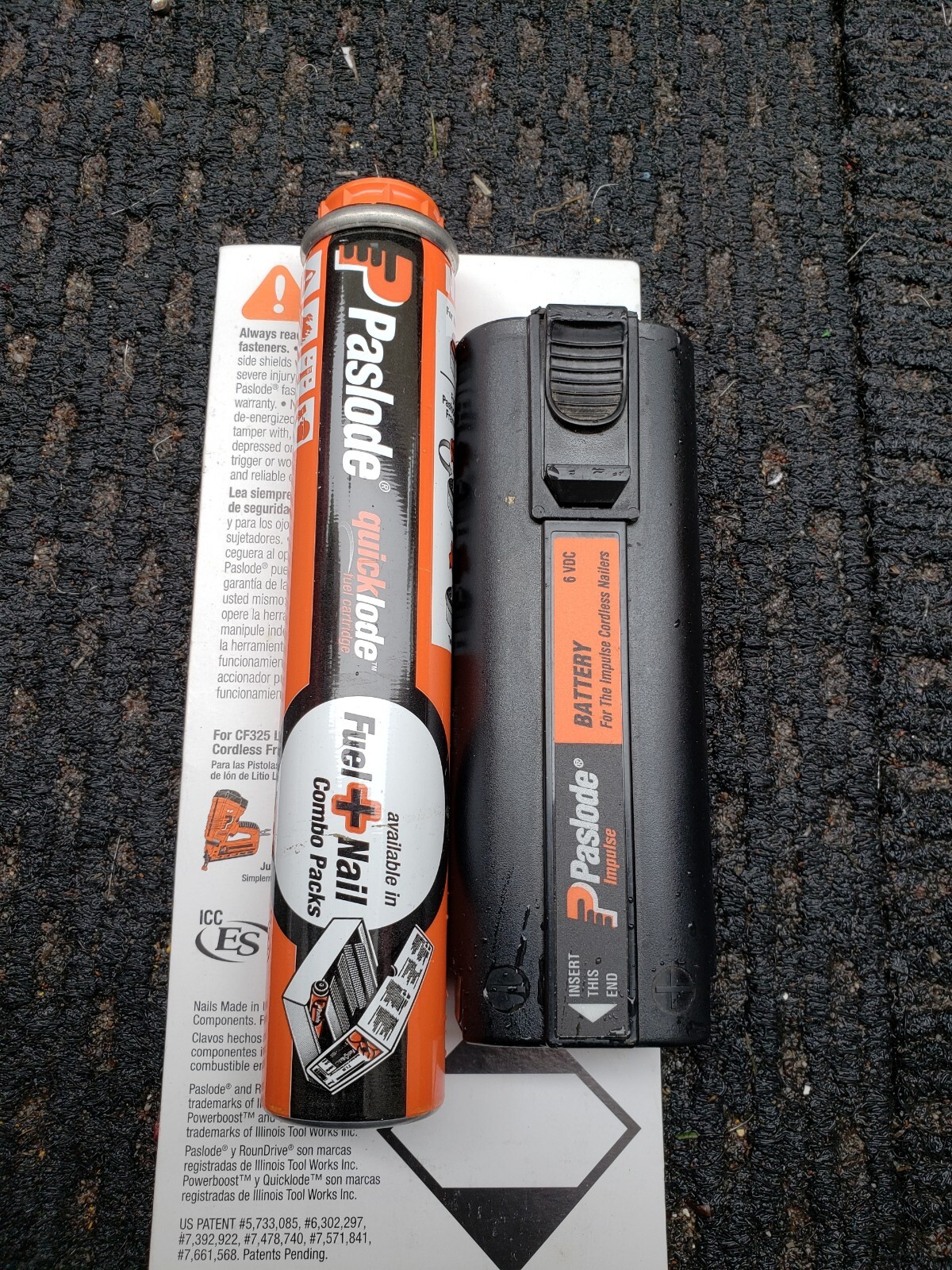 Paslode 6v battery with fuel cell eBay