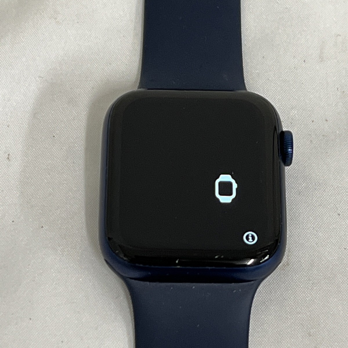 Apple Watch Series 6 44 mm Blue Aluminum Case with Navy Band