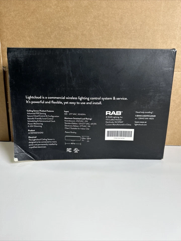 RAB Lightcloud Ceiling Sensor LCSENSE15/D10 -white - Image 3 of 3